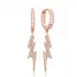 Lightning Design Earrings Sterling Silver Jewelry