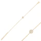 Clear Round Halo Chain CZ 925 Sterling Silver Bracelet Clear Round Halo Chain CZ 925 Sterling Silver Bracelet