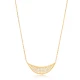 Crescent Moon CZ 925 Sterling Silver Pendant