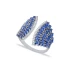 Sapphire Wing Adjustable 925 Sterling Silver Ring