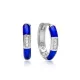 Navy Blue Enamel Wholesale Turkish 925 Sterling Silver Earrings Navy Blue Enamel Wholesale Turkish 925 Sterling Silver Earrings