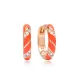 Orange Neon Enamel Wholesale Turkish Handmade 925 Sterling Silver Earrings Orange Neon Enamel Wholesale Turkish Handmade 925 Sterling Silver Earrings