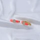 Clover Pink Enamel 925 Sterling Silver Earrings Clover Pink Enamel 925 Sterling Silver Earrings