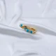 New Turquoise Enamel 925 Sterling Silver Earrings New Turquoise Enamel 925 Sterling Silver Earrings