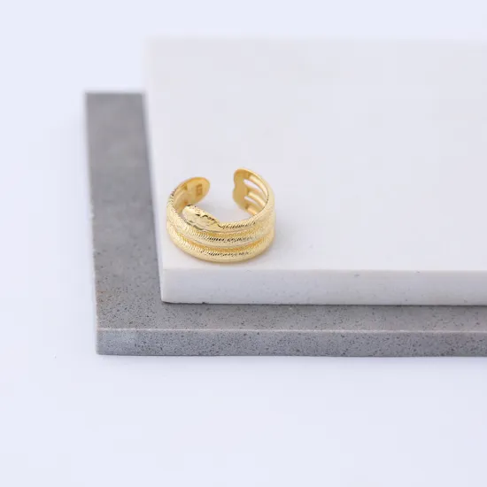 Snake Adjustable 925 Sterling Silver Ring