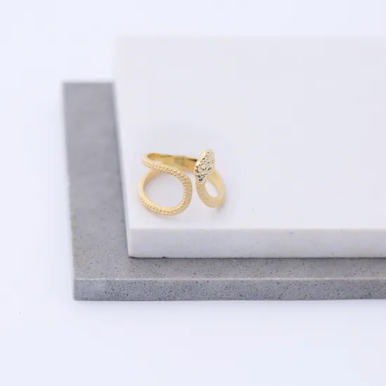 Snake Shaped Adjustable 925 Sterling Silver Ring