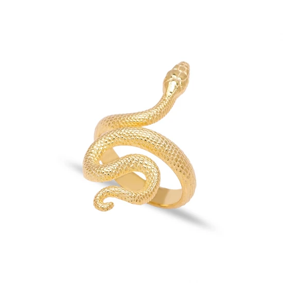925 Sterling Silver Snake Adjustable Ring | 925 Sterling Silver Wholesale | Sade Silver 925 Sterling Silver Snake Adjustable Ring - Sade 925 Silver Jewelry