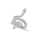 925 Sterling Silver Snake Adjustable Ring