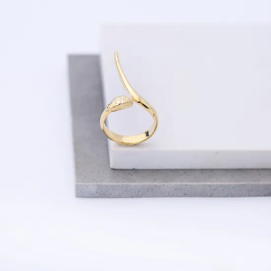 New Snake Adjustable 925 Sterling Silver Ring