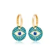 Evil Eye Turquoise Enamel 925 Sterling Silver Earrings Evil Eye Turquoise Enamel 925 Sterling Silver Earrings