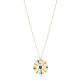 Colorful Enamel Candy Eye Shape 925 Silver Necklace Colorful Enamel Candy Eye Shape 925 Silver Necklace