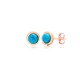 Minimalist Round Turquoise 925 Sterling Silver Earrings Minimalist Round Turquoise 925 Sterling Silver Earrings