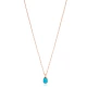 Turquoise Drop Gold Plated Chain 925 Silver Necklace Turquoise Drop Gold Plated Chain 925 Silver Necklace