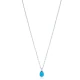 Turquoise Drop Gold Plated Chain 925 Silver Necklace Turquoise Drop Gold Plated Chain 925 Silver Necklace
