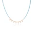Drop CZ And Turquoise Afghan Beaded 925 Silver Necklace