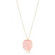 Pink Enamel Palm Leaf Shape Necklace Turkish 925 Sterling Silver Jewelry Pink Enamel Palm Leaf Shape Necklace Turkish 925 Sterling Silver Jewelry