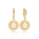Dainty Round Pearl Dangle 925 Sterling Silver Earrings