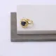 Dainty Round Black Onyx 925 Sterling Silver Ring Dainty Round Black Onyx 925 Sterling Silver Ring
