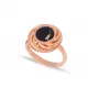 Dainty Round Black Onyx 925 Sterling Silver Ring Dainty Round Black Onyx 925 Sterling Silver Ring