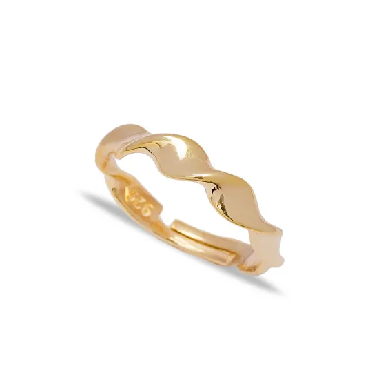 Wave Adjustable 925 Sterling Silver Ring