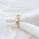 Narrow Ribbed Band CZ Adjustable Sterling Silver Ring