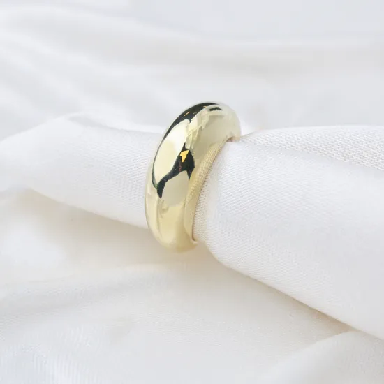 Wide Smooth Adjustable Band 925 Sterling Silver Ring