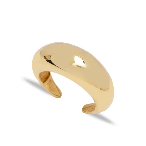 Wide Smooth Adjustable Band 925 Sterling Silver Ring