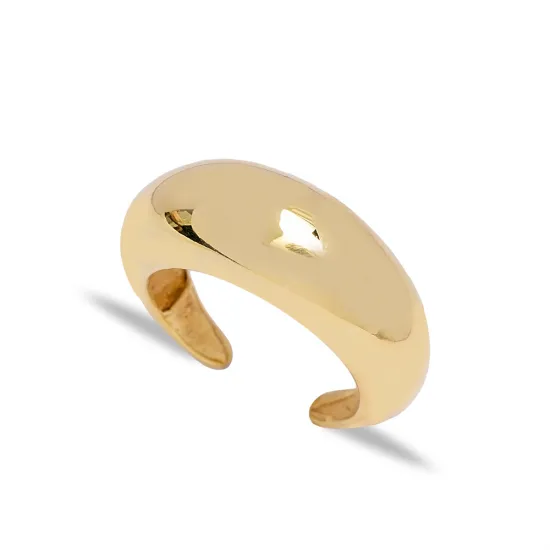 Wide Smooth Adjustable Band 925 Sterling Silver Ring