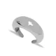 Wide Smooth Adjustable Band 925 Sterling Silver Ring