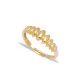 Beaded Open Band Adjustable 925 Sterling Silver Ring