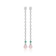 Pink Mallorca Pearl Long 925 Sterling Silver Earrings
