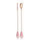 Drop Pink Mallorca Pearl Long Sterling Silver Earrings