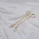 White Mallorca Pearl Charm Long Earrings White Mallorca Pearl Charm Long Earrings