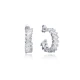 Wholesale Baguette 925 Sterling Silver Earrings