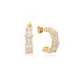 Handmade Baguette 925 Sterling Silver Earrings