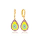 Pear Enamel Dangle 925 Sterling Silver Earrings Pear Enamel Dangle 925 Sterling Silver Earrings