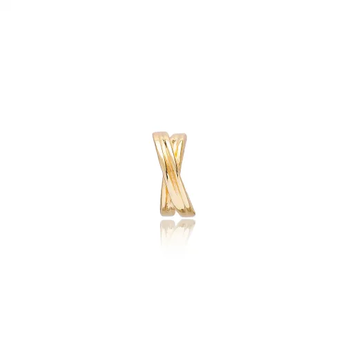 Minimalist X Cartilage Single Sterling Silver Earrings