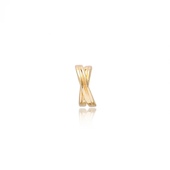 Minimalist X Cartilage Single Sterling Silver Earrings