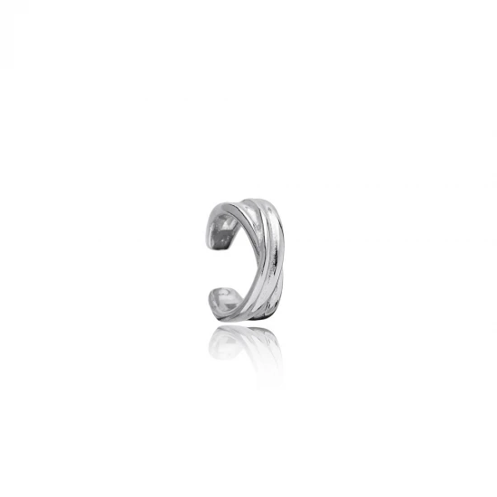 Minimalist X Cartilage Single Sterling Silver Earrings