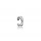 Minimalist X Cartilage Single Sterling Silver Earrings