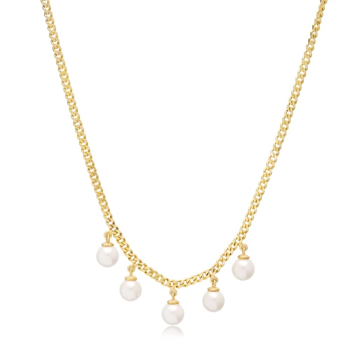 Multi Pearl Shaker 925 Sterling Silver Necklace