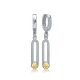 November Citrine Birthstone Dangle 925 Silver Earrings November Citrine Birthstone Dangle 925 Silver Earrings