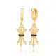 Arrow Black CZ Dangle 925 Sterling Silver Earrings Arrow Black CZ Dangle 925 Sterling Silver Earrings