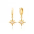 Turkish North Star Dangle 925 Sterling Silver Earrings