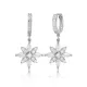 Stylish Flower Design Citrine and Zircon Stone Dangle Earrings Turkish Wholesale Handmade 925 Sterling Silver Jewelry Stylish Flower Design Citrine and Zircon Stone Dangle Earrings Turkish Wholesale Handmade 925 Sterling Silver Jewelry