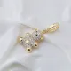 Cute Bear Design Zirconia Stone Dangle Single Earring Turkish 925 Silver Sterling Silver Jewelry Cute Bear Design Zirconia Stone Dangle Single Earring Turkish 925 Silver Sterling Silver Jewelry