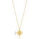 Citrine Flower 925 Sterling Silver Necklace - Sade 925 Silver Jewelry