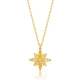 Citrine Flower 925 Sterling Silver Necklace - Sade 925 Silver Jewelry