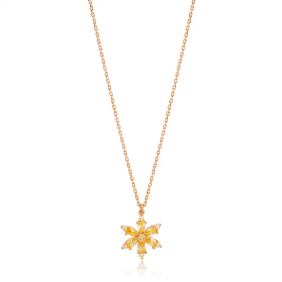 Chic Flower 925 Sterling Silver Necklace Chic Flower 925 Sterling Silver Necklace