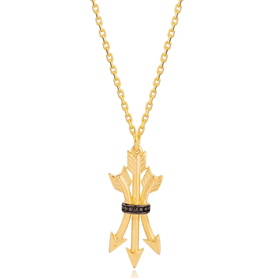 Multi Arrow Stylish 925 Sterling Silver Necklace - Sade 925 Silver Jewelry